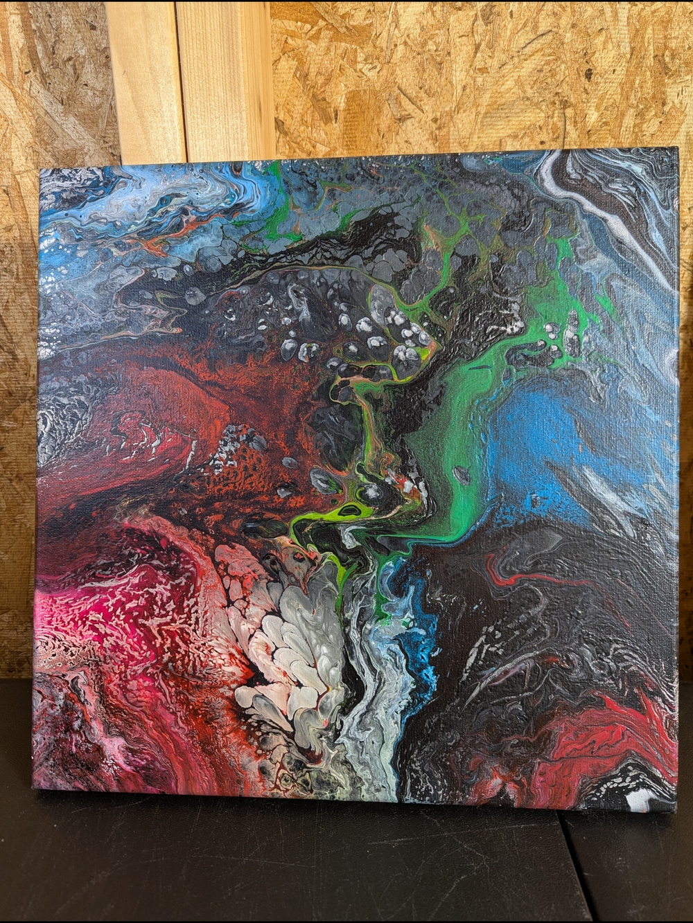 Abstract Fluid Art Canvas Wall Art - Multicolor